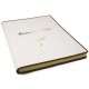 Livre d'Or «  Toscane » Cuir Brossé Blanc
